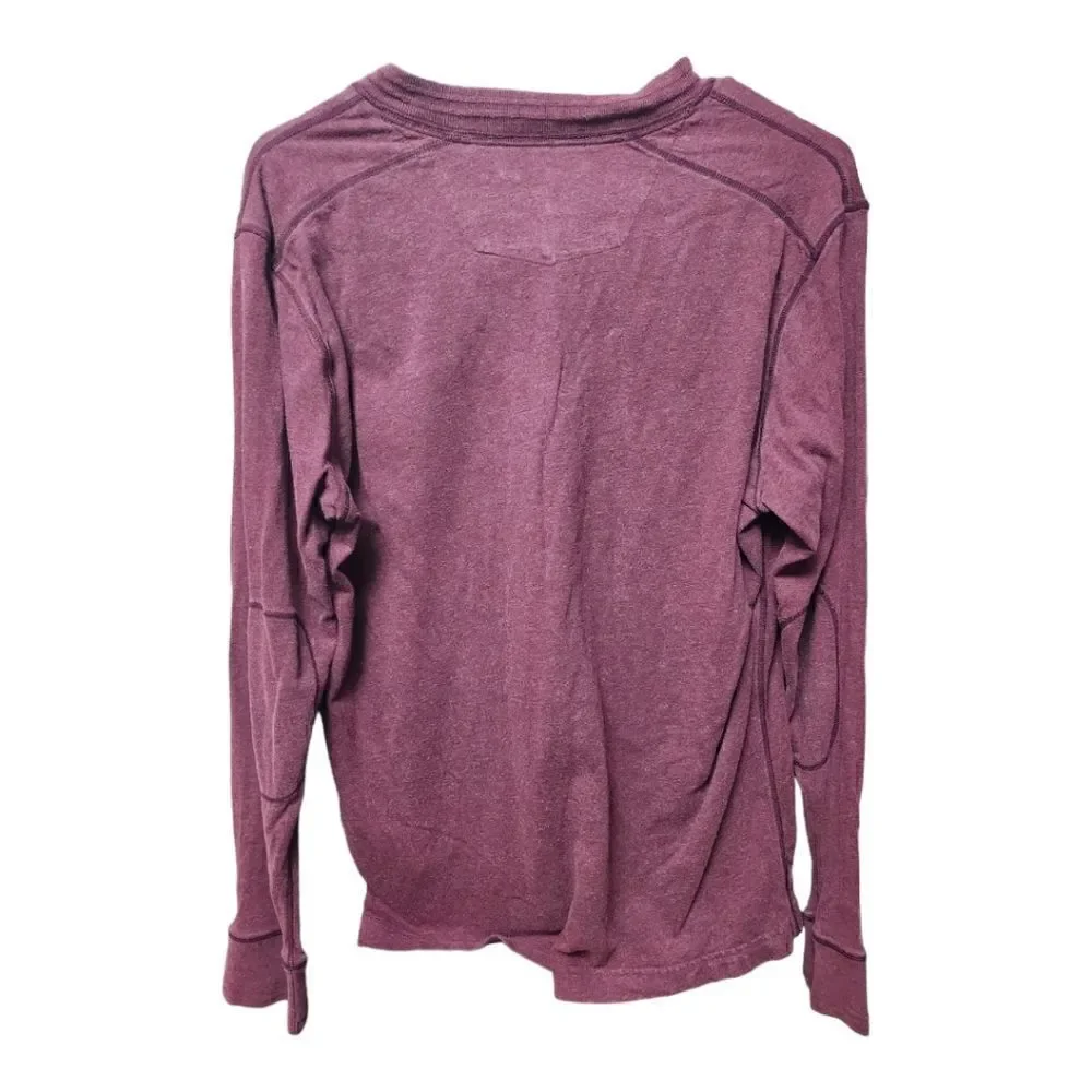 1027 - Mens Robert Graham Red Pullover Button Sweater Classic M